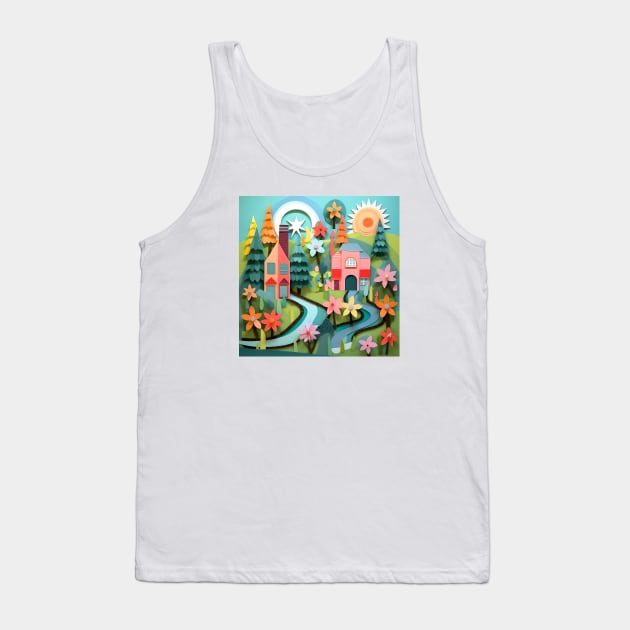 village Tank Top by Angel Rivas